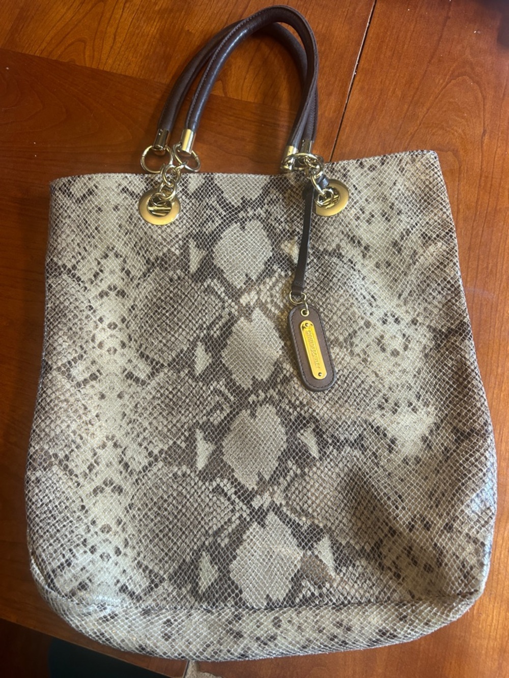 Cynthia Rowley Snake Print Tote